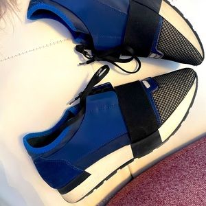 Balenciaga Runner Sneaker, Blue, Size 39